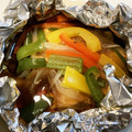 ichi22's cooksnap of when they made 鶏ささみと野菜のホイル焼き.