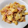まやっち♡'s cooksnap of when they made ハムとキャベツの卵炒め.