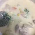 こゆきとこめ's cooksnap of when they made 鶏肉とコーンのチーズクリームシチュー.