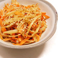 新妻あや's cooksnap of when they made うどとにんじんのきんぴら.