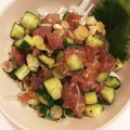 caruga's cooksnap of when they made マグロときゅうりのネギ塩レモンマリネ☆.