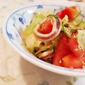 fu♪♪'s cooksnap of when they made ボイルイカの中華サラダ♪ごま味噌風味♪.