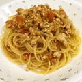 rippuchan's cooksnap of when they made 鶏そぼろの味噌トマトパスタ.