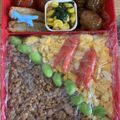 askun05's cooksnap of when they made ラップで安心♪崩れないそぼろ弁当♪.