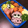 クックN77EDB☆'s cooksnap of when they made スプラトゥーン・イカのキャラ弁♪.