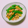 まあまま☆0403's cooksnap of when they made キヌサヤ豚肉くるみの炒め物♪簡単.