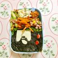 komutatata's cooksnap of when they made お弁当にピンクのミートボールサンド.