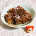 yukiwanko's cooksnap of when they made 厚揚げで　手羽先甘辛胡麻揚げ風.