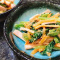 わか★'s cooksnap of when they made 小松菜とソーセージのコクまろナッツ和え.