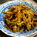 chiibubu's cooksnap of when they made 簡単、ウドの皮のきんぴら風。.