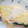 ユーロン's cooksnap of when they made ほうれん草とベーコンのクリームオムレツ.
