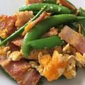 amileamila's cooksnap of when they made 下茹で不要！スナップエンドウの卵炒め.