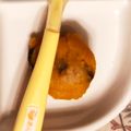 charlie_b's cooksnap of when they made レーズンinカボチャの巾着(離乳食).