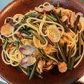 まねすけ's cooksnap of when they made わらびとあさりのペペロンチーノパスタ.