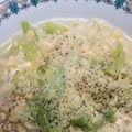 rinsoumama's cooksnap of when they made スペイン風にんにくスープ塩らーめん.