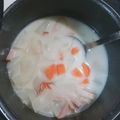 小花柄♪'s cooksnap of when they made カブとしめじのミルク煮.