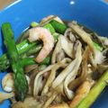 みずの花's cooksnap of when they made 海老とアスパラの旨塩炒め★★★.