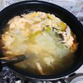 クック4GLRYW☆'s cooksnap of when they made インスタントラーメンスープの濃厚卵スープ.