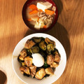 ∞りぃたん☆'s cooksnap of when they made 鶏と茄子のソース照り焼き丼♪ネギたっぷり.
