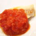 もか75's cooksnap of when they made 即席トマトソース＆鱈のムニエルカレー風味.