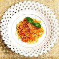 なつき☆ミ's cooksnap of when they made レンジで☆アマトリチャーナ トマトソース.