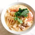 yesmama's cooksnap of when they made トムヤムクンスープの具材(市販スープで).