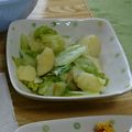 ぽちぼて's cooksnap of when they made レタスとじゃがいものサラダ☆.