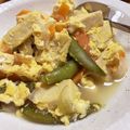 ayutaro_85's cooksnap of when they made 高野豆腐とスナップエンドウの卵とじ.