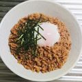 もぐ・ω・くま's cooksnap of when they made 男のロマンだ！めんつゆでそぼろ温玉親子丼.