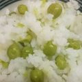 ☆angel's cooksnap of when they made 夕食弁当♪美味♪えんどう豆で旬な豆ごはん.