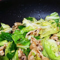 nene×nene's cooksnap of when they made 簡単豚肉とキャベツピーマンのオイマヨ炒め.