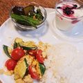 モモの樹's cooksnap of when they made ズッキーニとトマトの卵炒め.