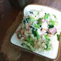 夢夢555's cooksnap of when they made 小松菜としらすのペッパー炒飯.