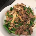 xoxo_michi's cooksnap of when they made にんにくの芽とエリンギの牛肉炒め.