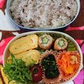 おにぎり99's cooksnap of when they made 赤緑黄♫お弁当の彩り卵焼き.