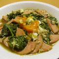 もんしゅしゅ's cooksnap of when they made ほうれん草と魚肉ソーセージと卵炒め.