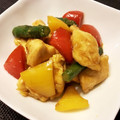 Akosua's cooksnap of when they made ささみと彩り野菜のスパイシー☆カレー炒め.
