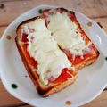 ジョリポン's cooksnap of when they made ケチャップだけで作るピザトースト.