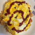 クックA9C9DK☆'s cooksnap of when they made 簡単に♡オムライス風☆彡.