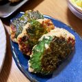 おちゃんぽん's cooksnap of when they made 鶏ミンチとなめたけの簡単大葉巻きつくね♪.