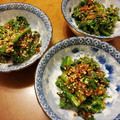 カミツレ＊＊＊'s cooksnap of when they made 簡単！わさび菜のお浸し(和え物)♡.