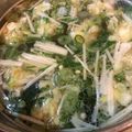 こみさもと's cooksnap of when they made 中華風スープ❤残った餃子の具で(^^).