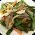 ちろろん。's cooksnap of when they made 絹さや大量消費！！簡単豚バラ炒め♪.