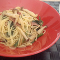 twinsママ's cooksnap of when they made キノコとほうれん草の和風パスタ.