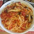 ゆえびび's cooksnap of when they made トマトソースパスタ.