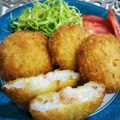 hiromi56's cooksnap of when they made 液体塩こうじでぷりっ♪むきエビで海老かつ.