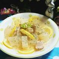 虹色♪︎ちゅーりっぷ's cooksnap of when they made 鳥胸肉と大根の柔らか蜂蜜レモン煮.