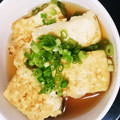 hozunyam's cooksnap of when they made 麺つゆ使用でつゆだくあんかけ揚げ出し豆腐.
