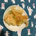 IKUSHIO's cooksnap of when they made そら豆・えび・新玉ねぎのかき揚げ.