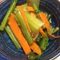 手抜きクック's cooksnap of when they made 小松菜と人参の豆板醤風味ナムル.
